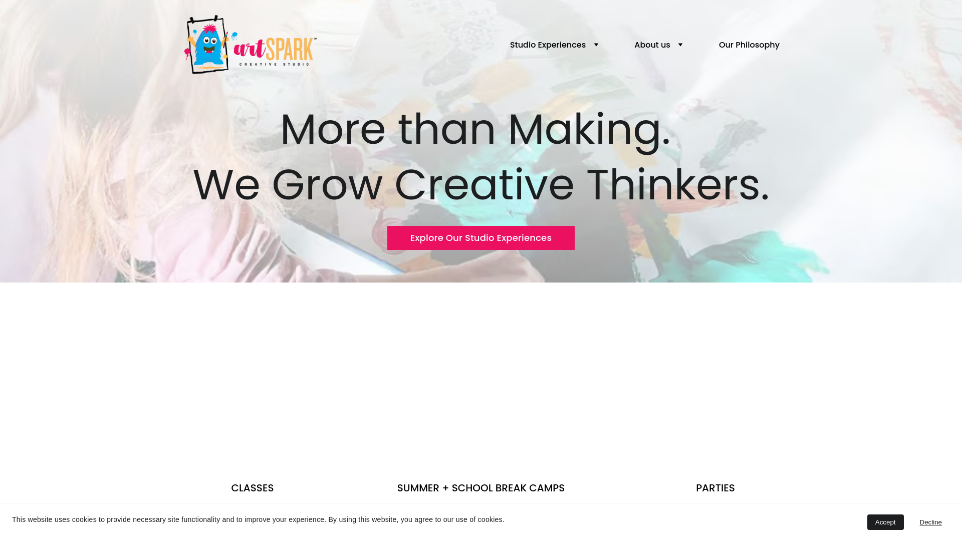 website screenshot of https://crtvltrcy.com/