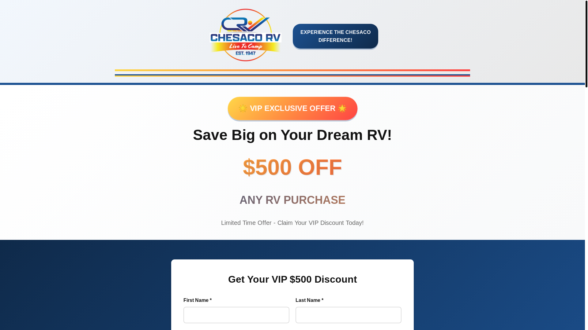 website screenshot of https://chesacorvleadgeneration.com/