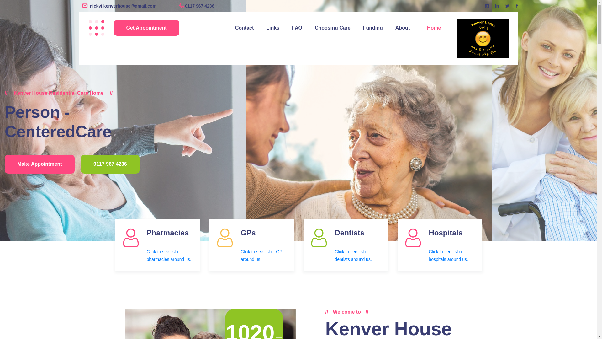website screenshot of https://kenverhouseresidentialhome.co.uk/