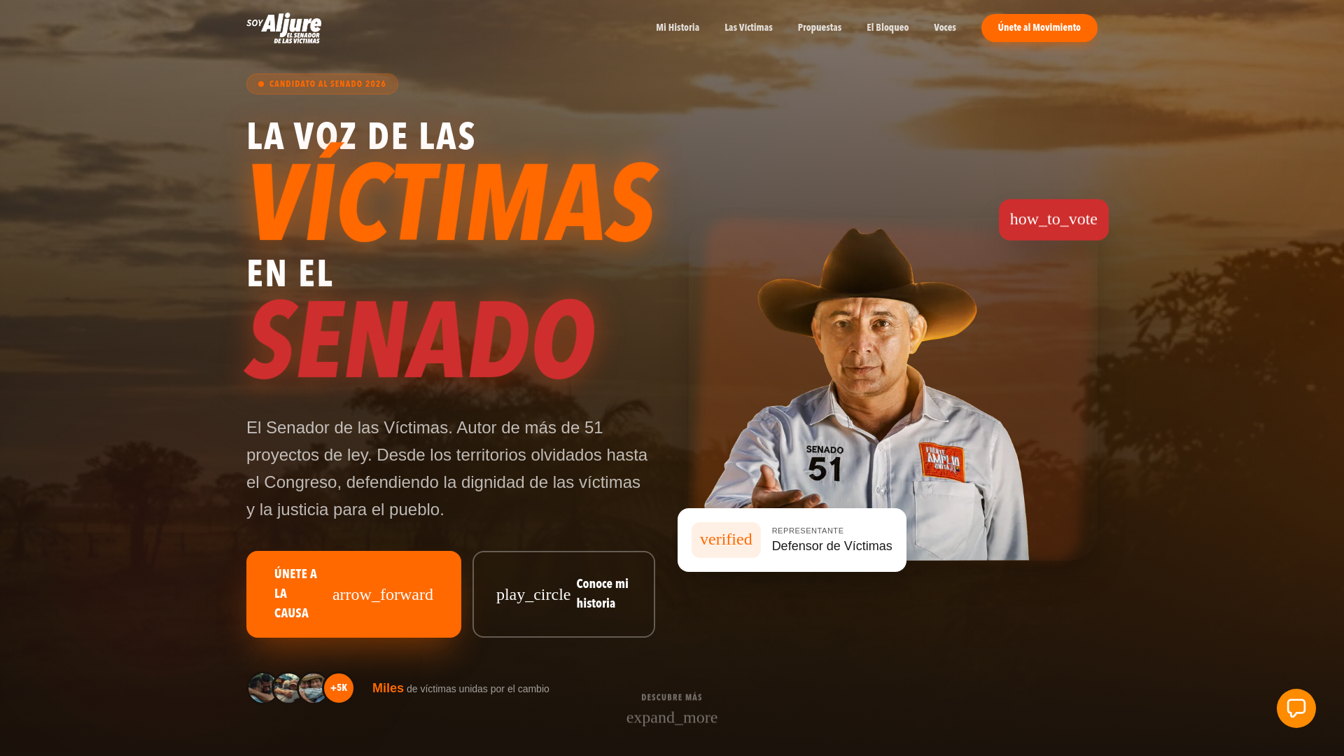 website screenshot of https://landing-aljure.pages.dev/