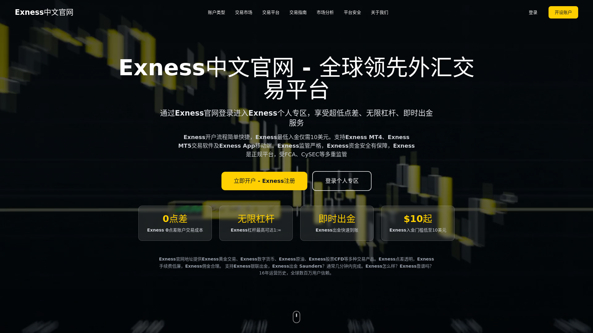 website screenshot of https://exbroker-market.com/