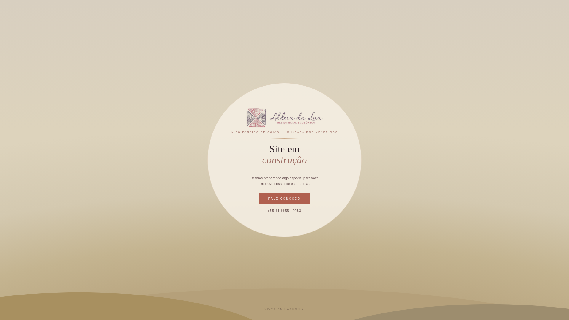 website screenshot of https://aldeiadaluaresidencial.com.br/