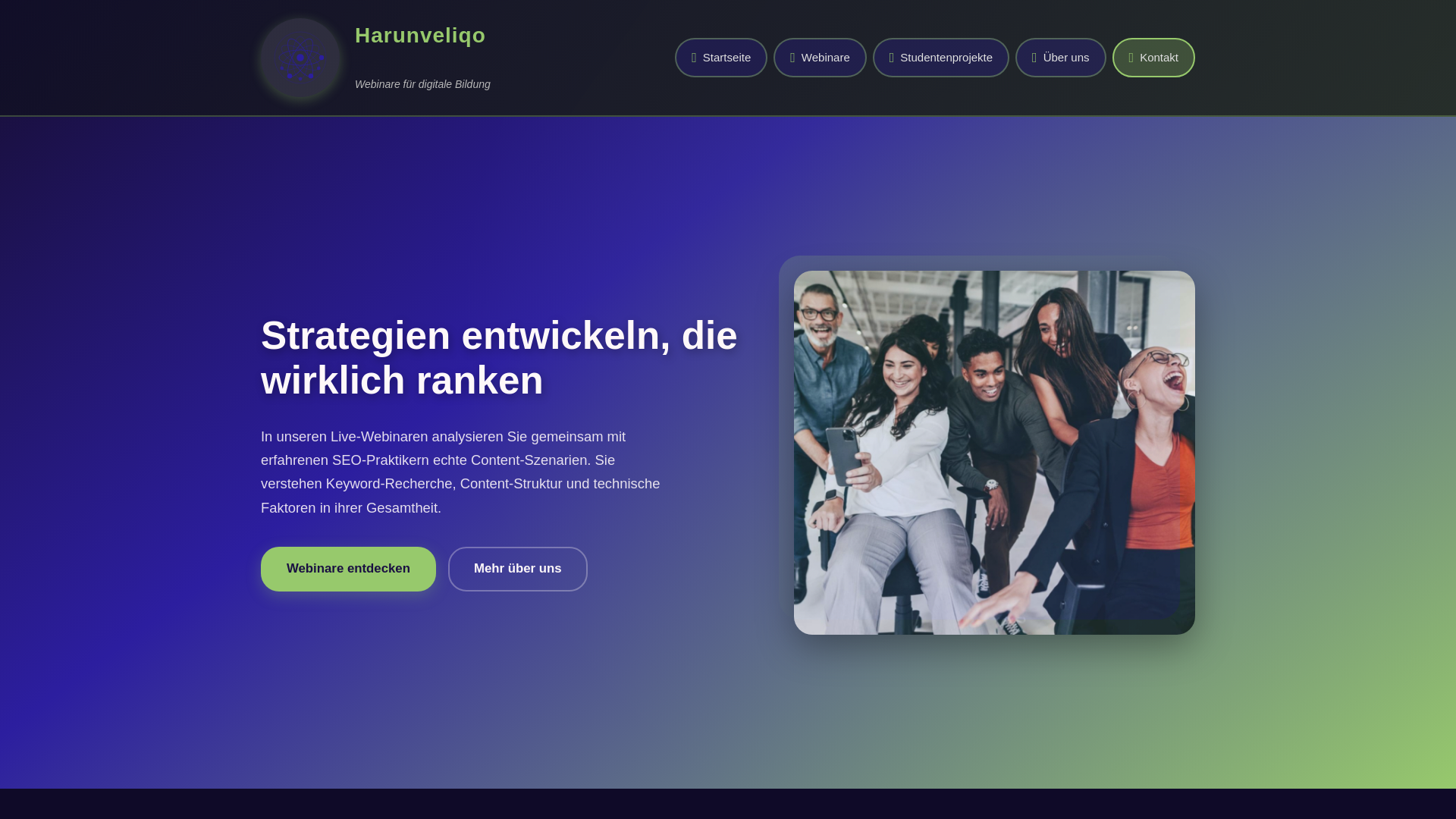website screenshot of https://harunveliqo.world/