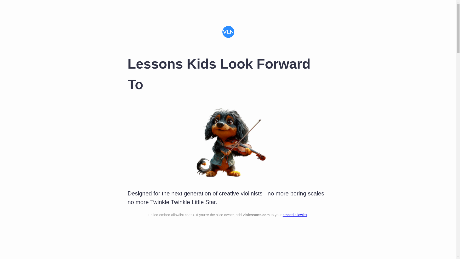 website screenshot of https://vlnlessons.com/