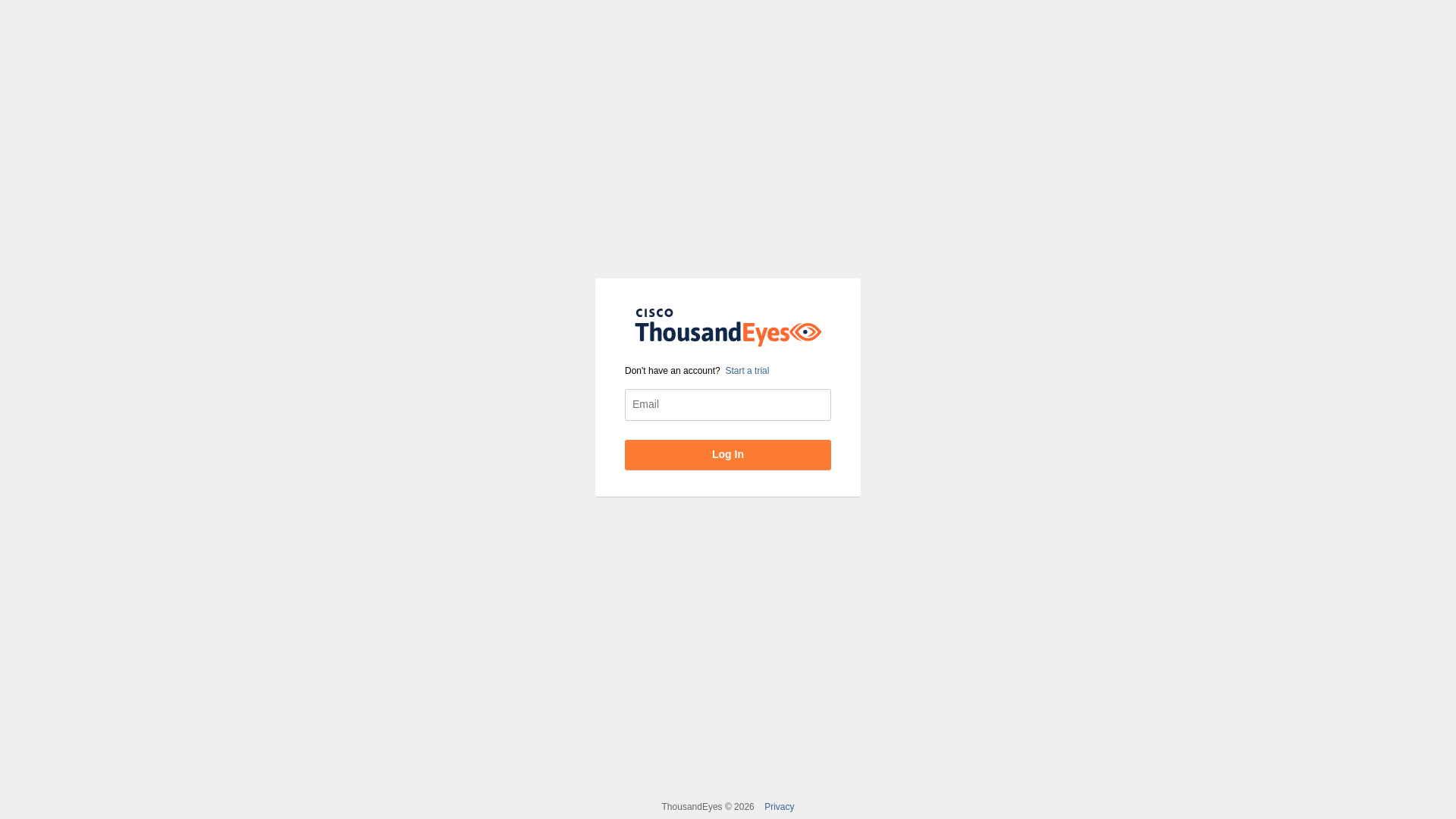website screenshot of https://app.thousandeyes.us/