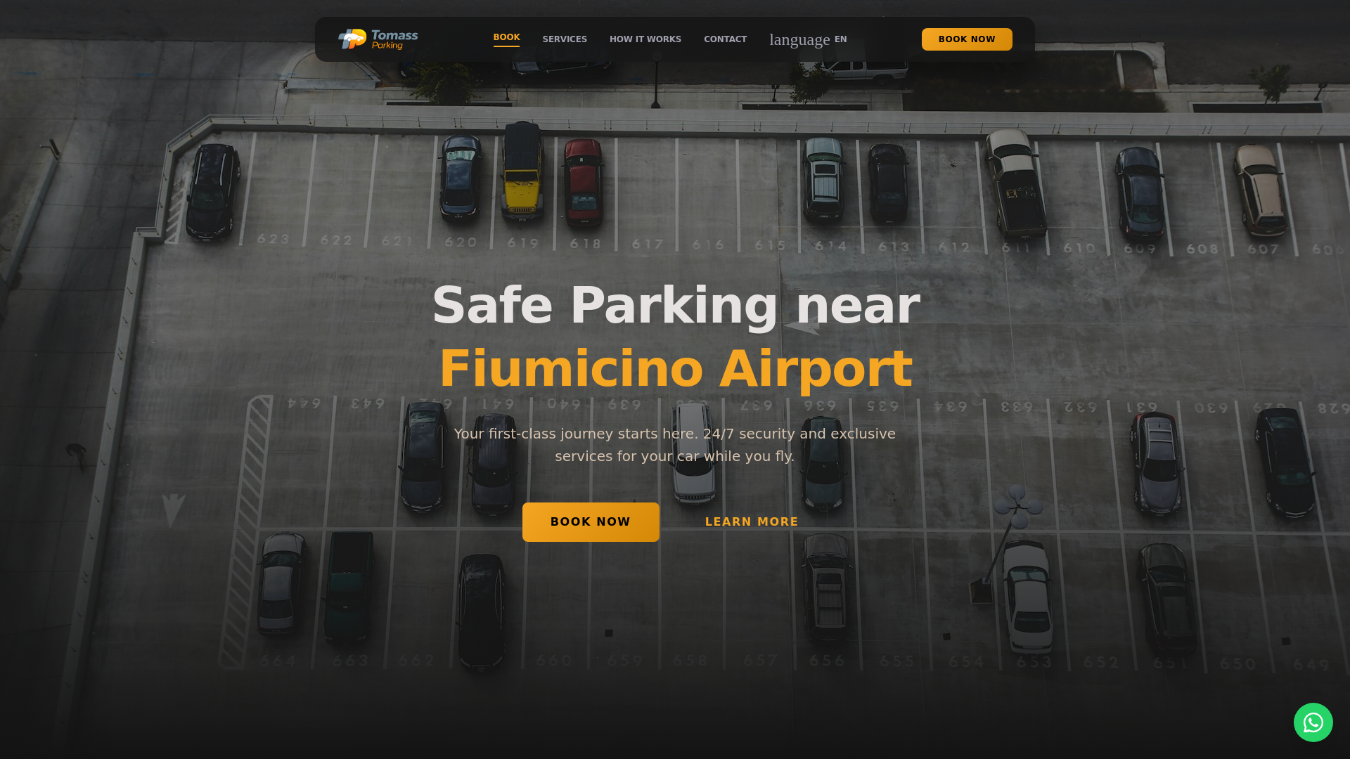 website screenshot of https://tomass-parking.pages.dev/