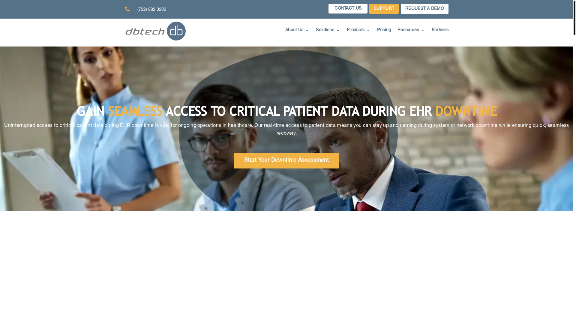 website screenshot of https://trydbtech.com/