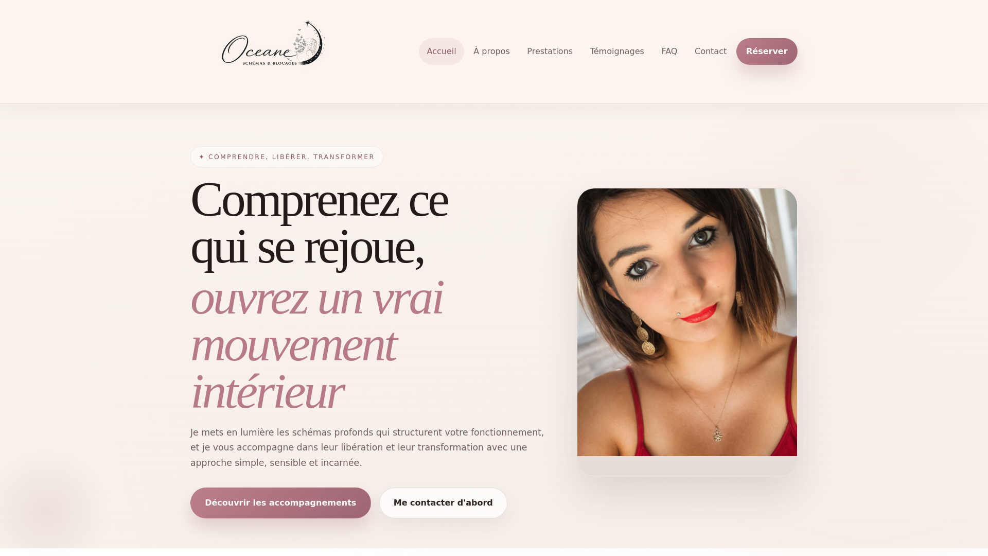 website screenshot of https://oceaneblocageschemas.fr/