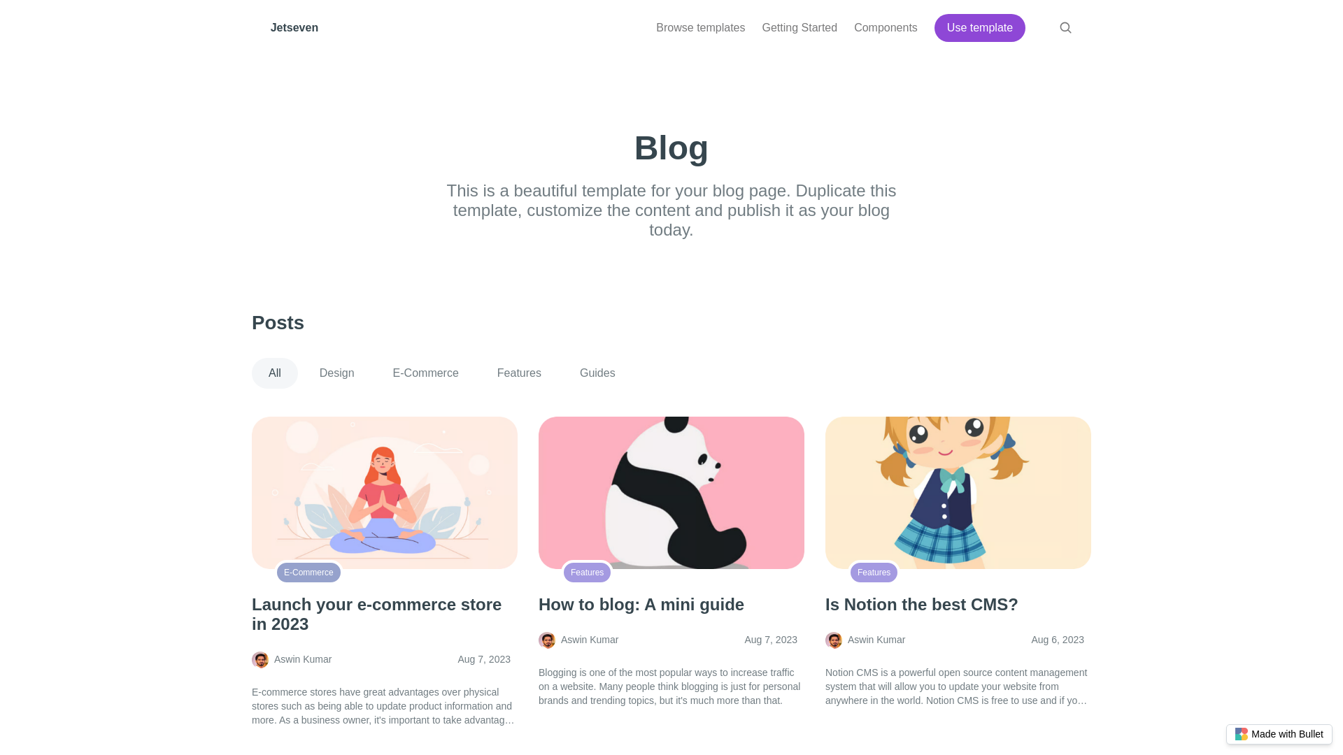 website screenshot of https://jetseven-bullet.pages.dev/