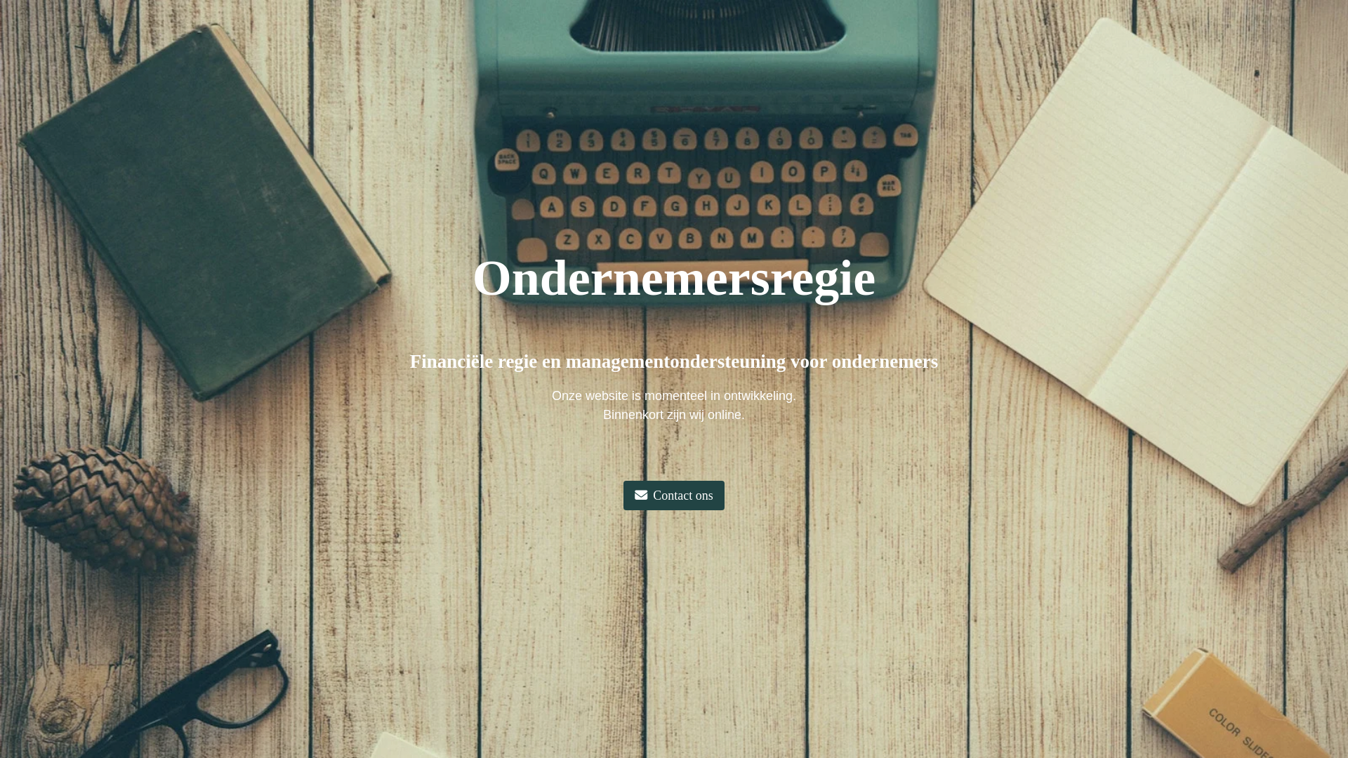 website screenshot of https://regievoorondernemers.nl/