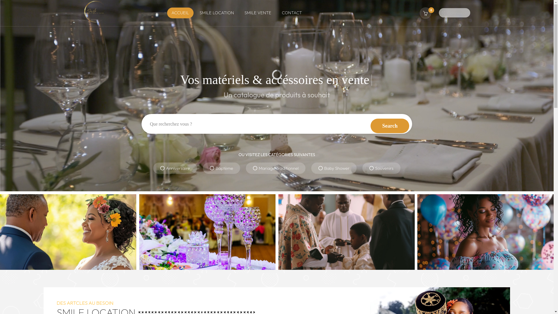 website screenshot of https://smilelocation.ci/
