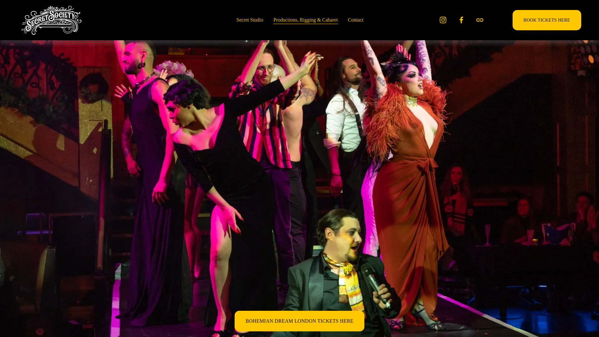 website screenshot of https://bohemiandream.show/