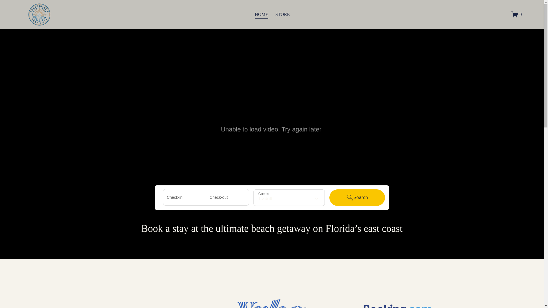 website screenshot of https://ponceinletsurfvilla.com/