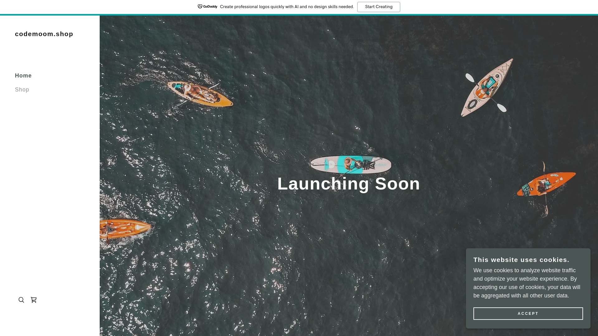 website screenshot of https://codemoom.shop/