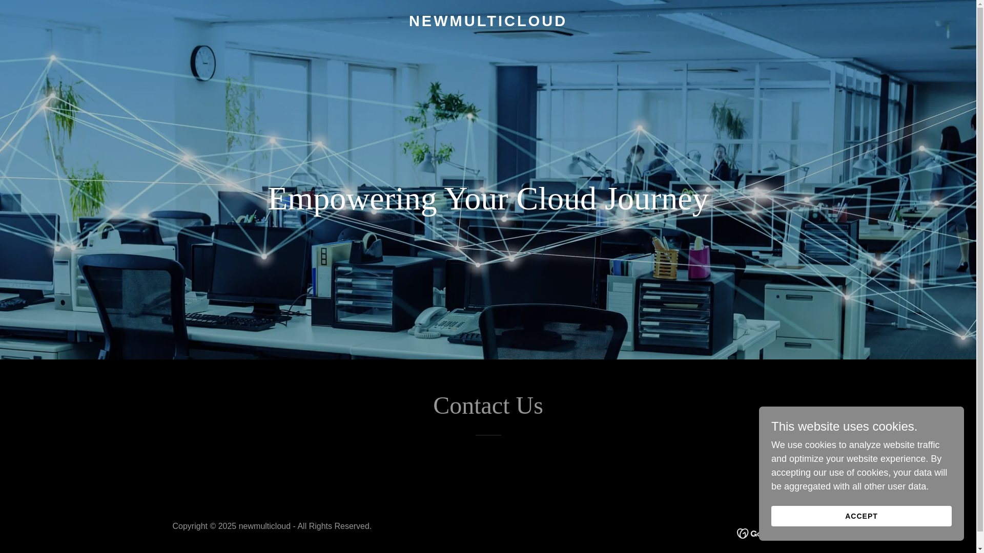 website screenshot of https://thenewmulticloud360.shop/