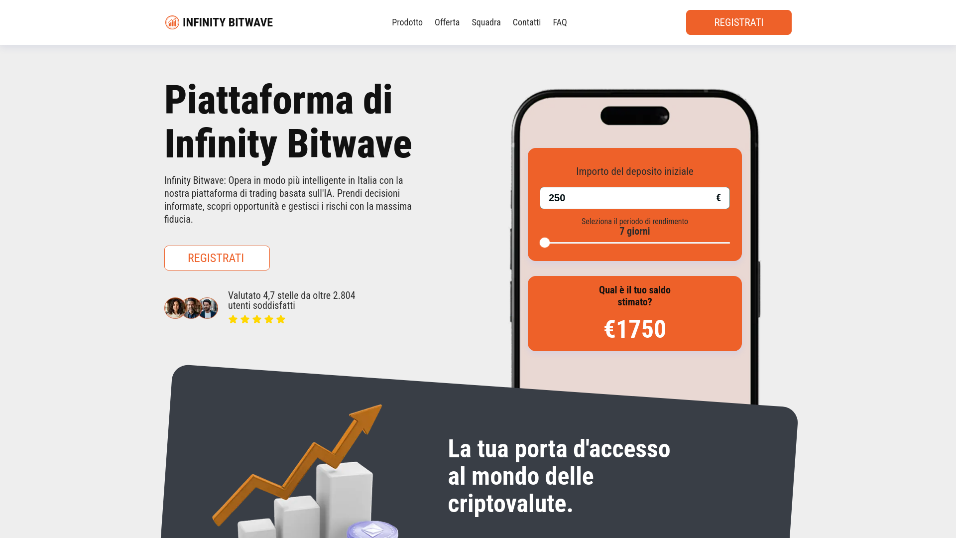 website screenshot of https://infinitybitwaveia.net/