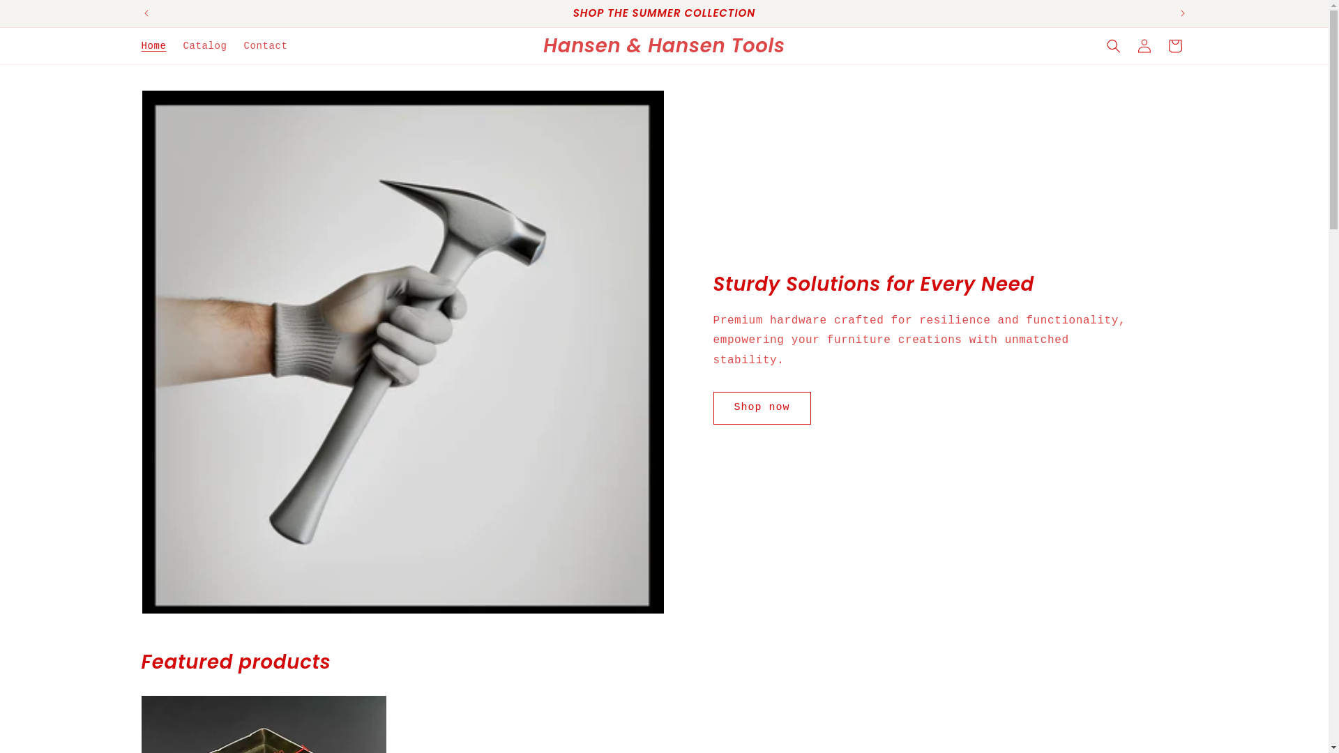 website screenshot of https://hansenhansen.co.za/