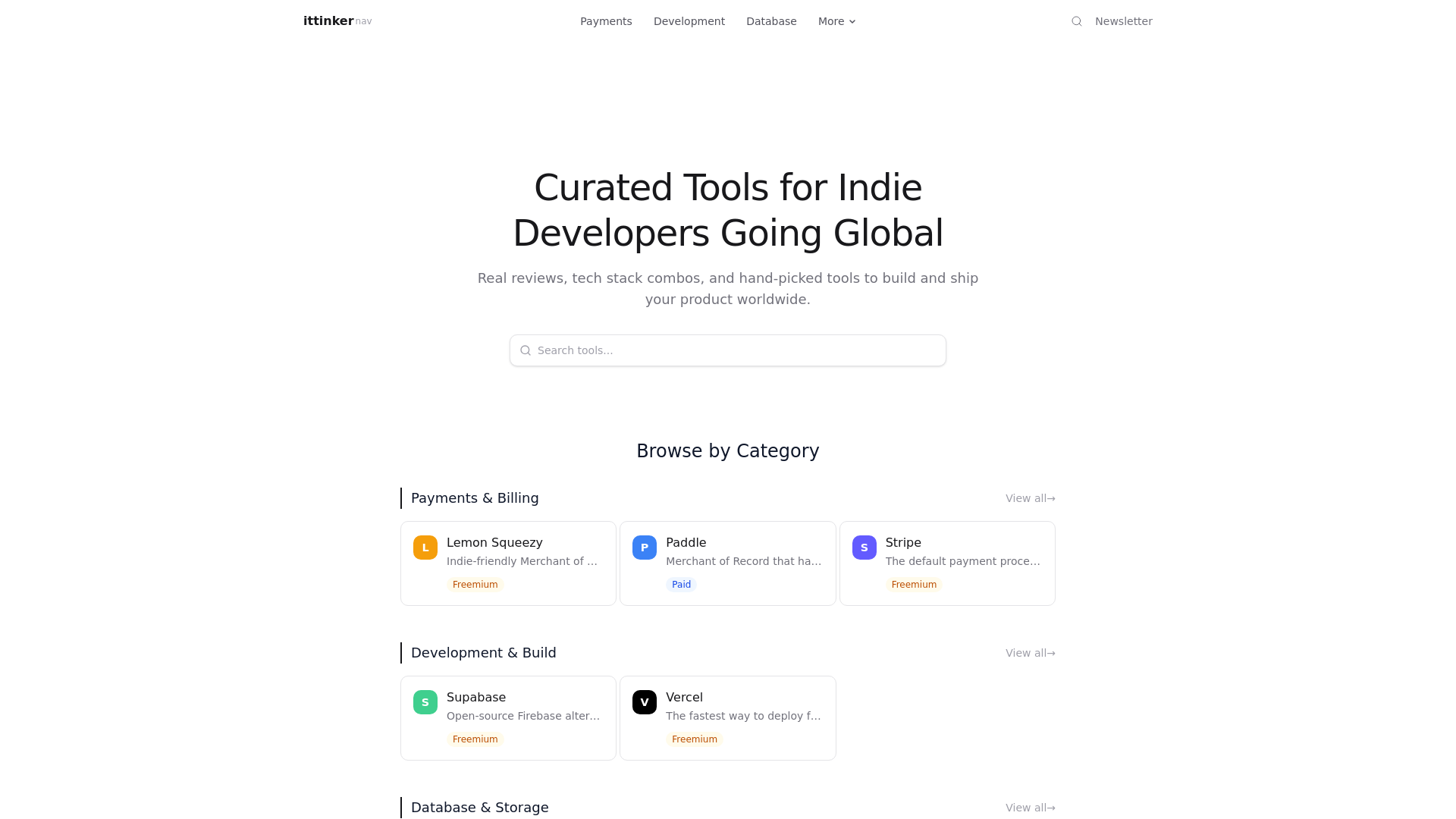 website screenshot of https://nav-ittinker-com.pages.dev/
