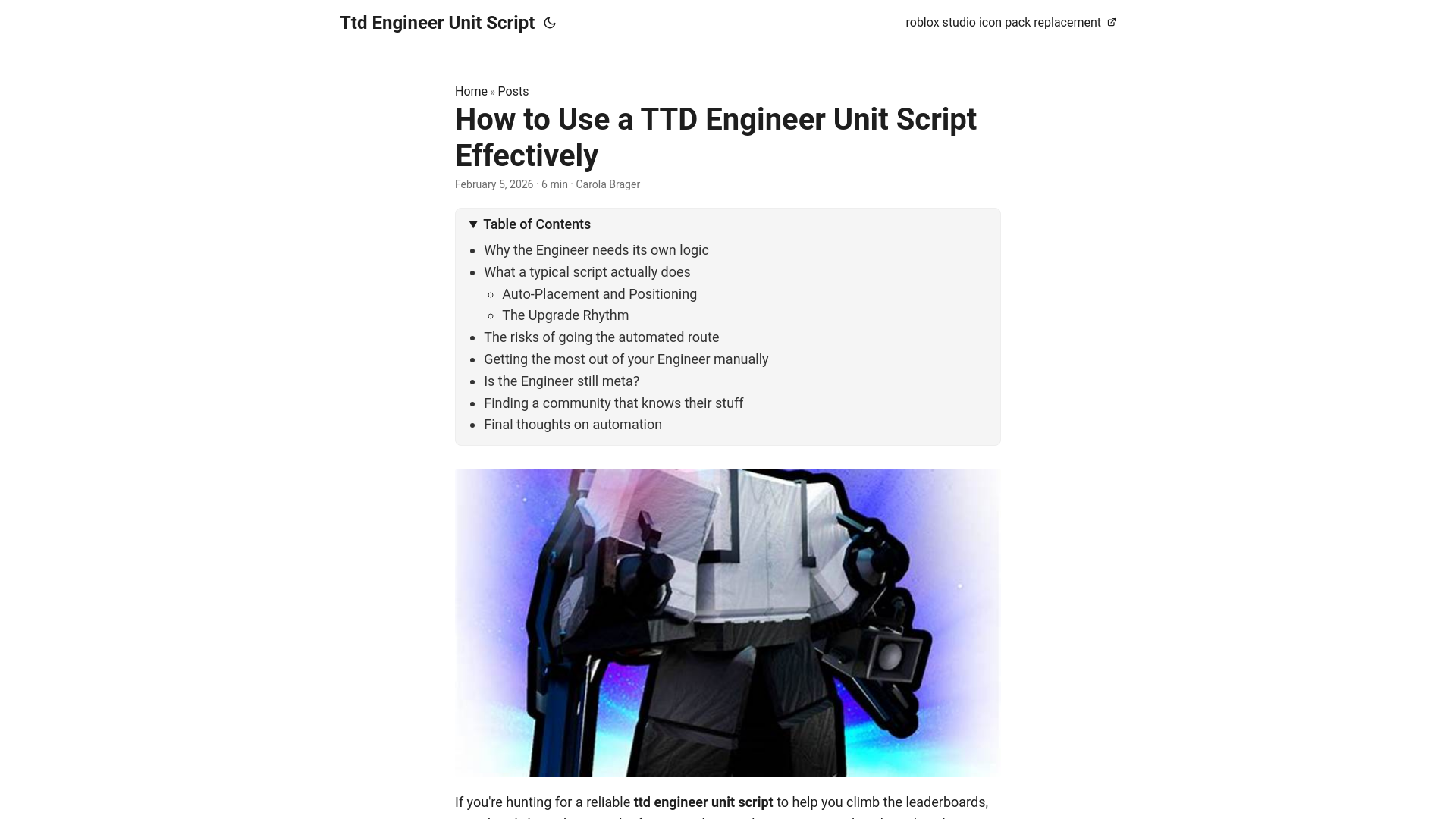 website screenshot of https://ttd-engineer-unit-script.pages.dev/