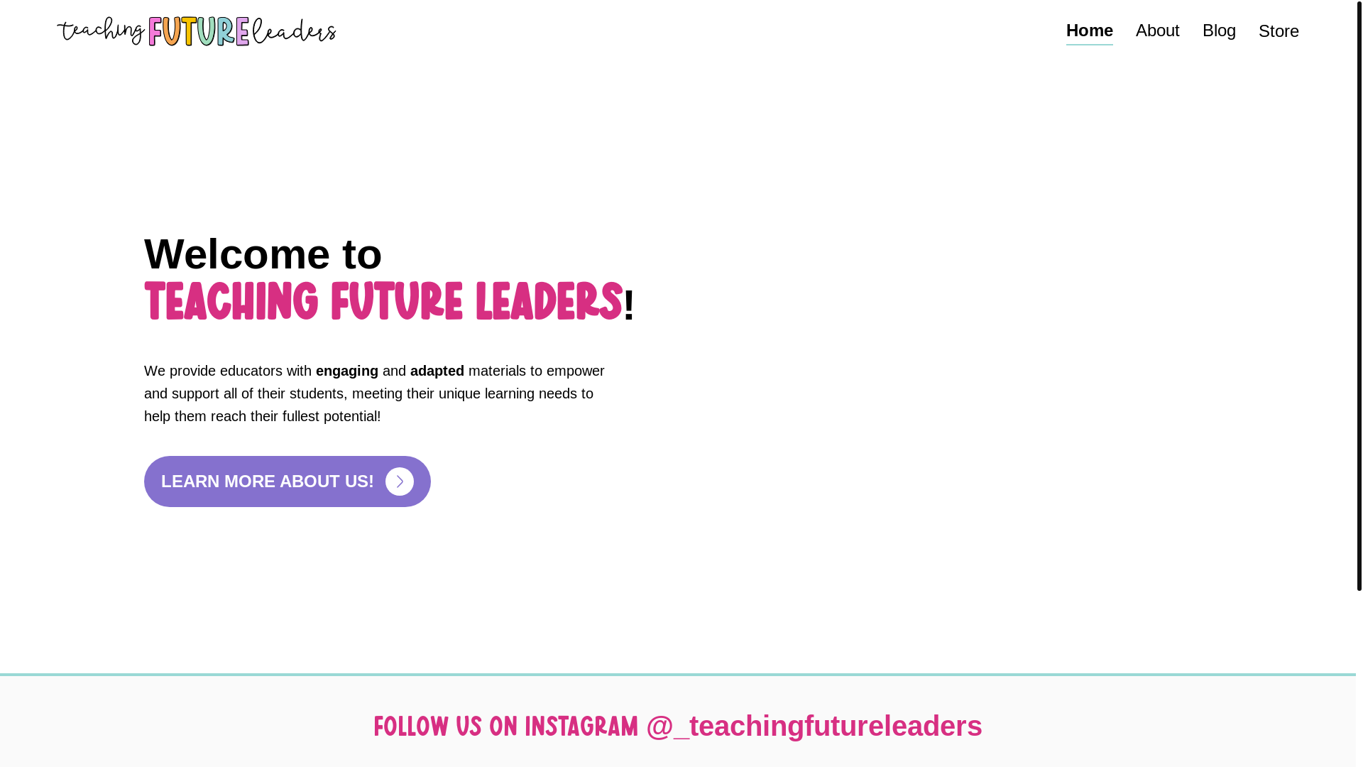 website screenshot of https://teaching-future-leaders-site.pages.dev/