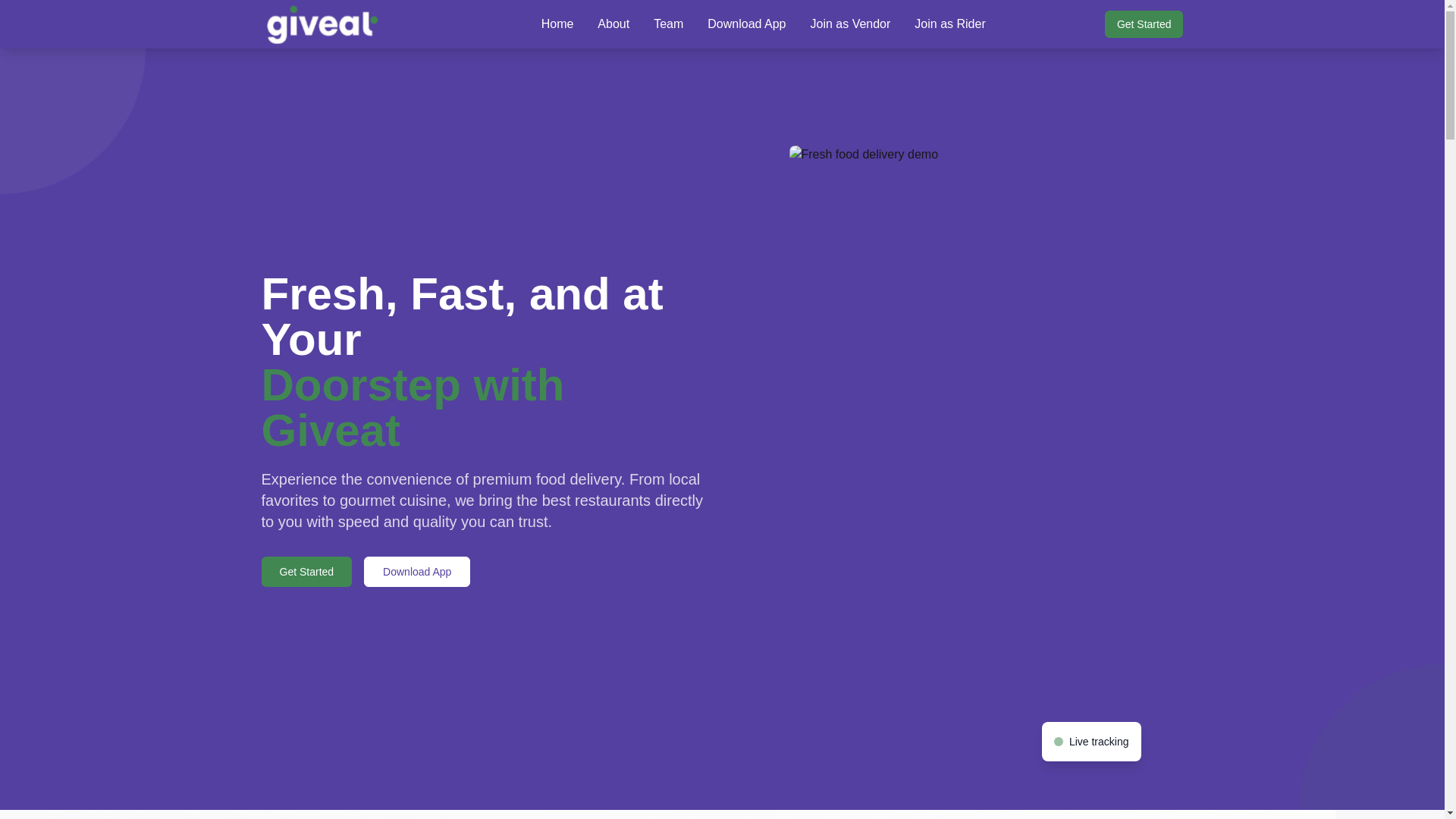 website screenshot of https://giveat-landing.pages.dev/