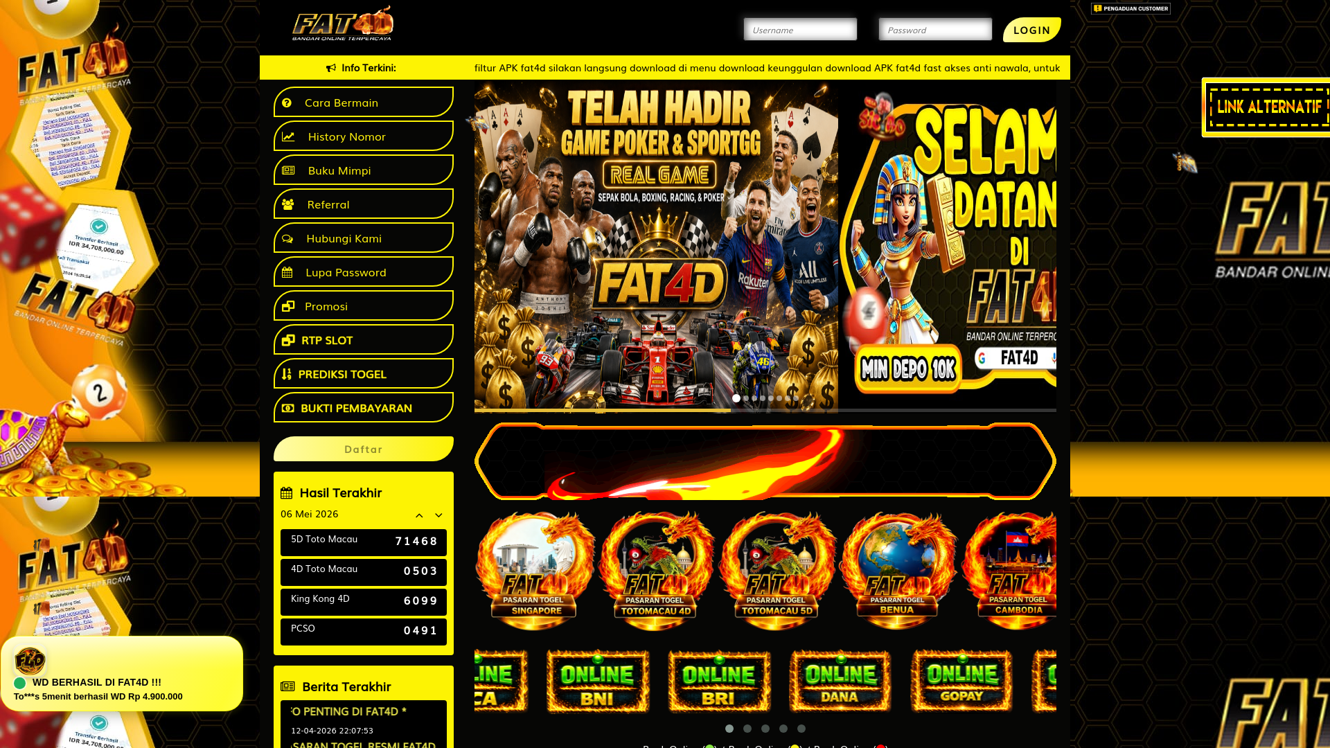 website screenshot of https://fat4dseller.com/