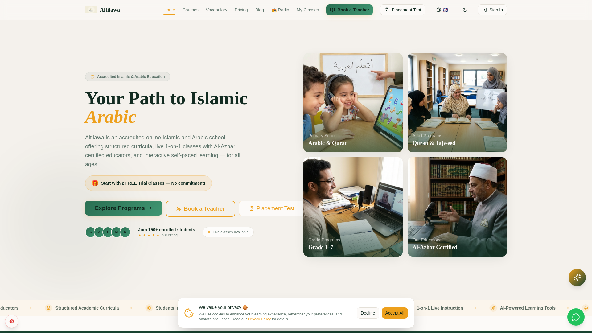 website screenshot of https://altilawa.pages.dev/
