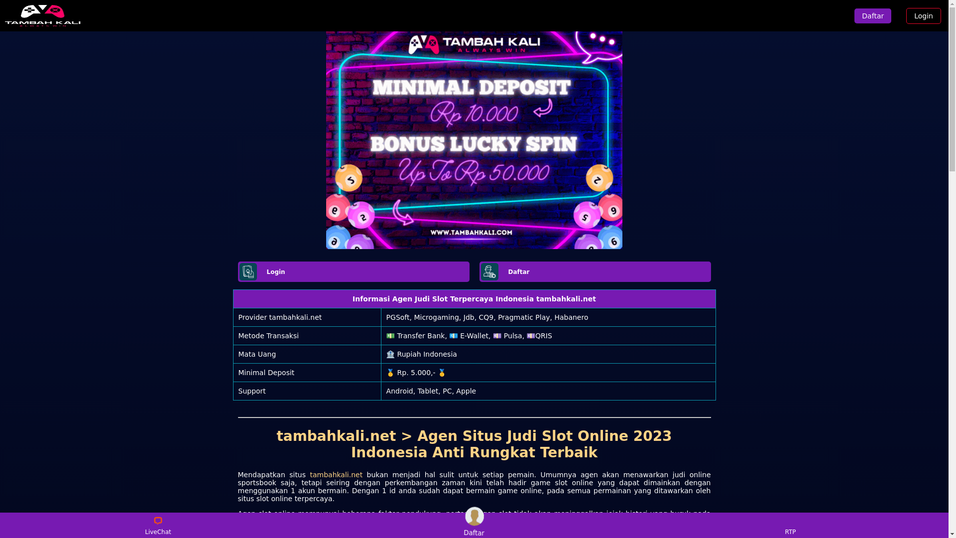 website screenshot of https://tambahkali-304.pages.dev/