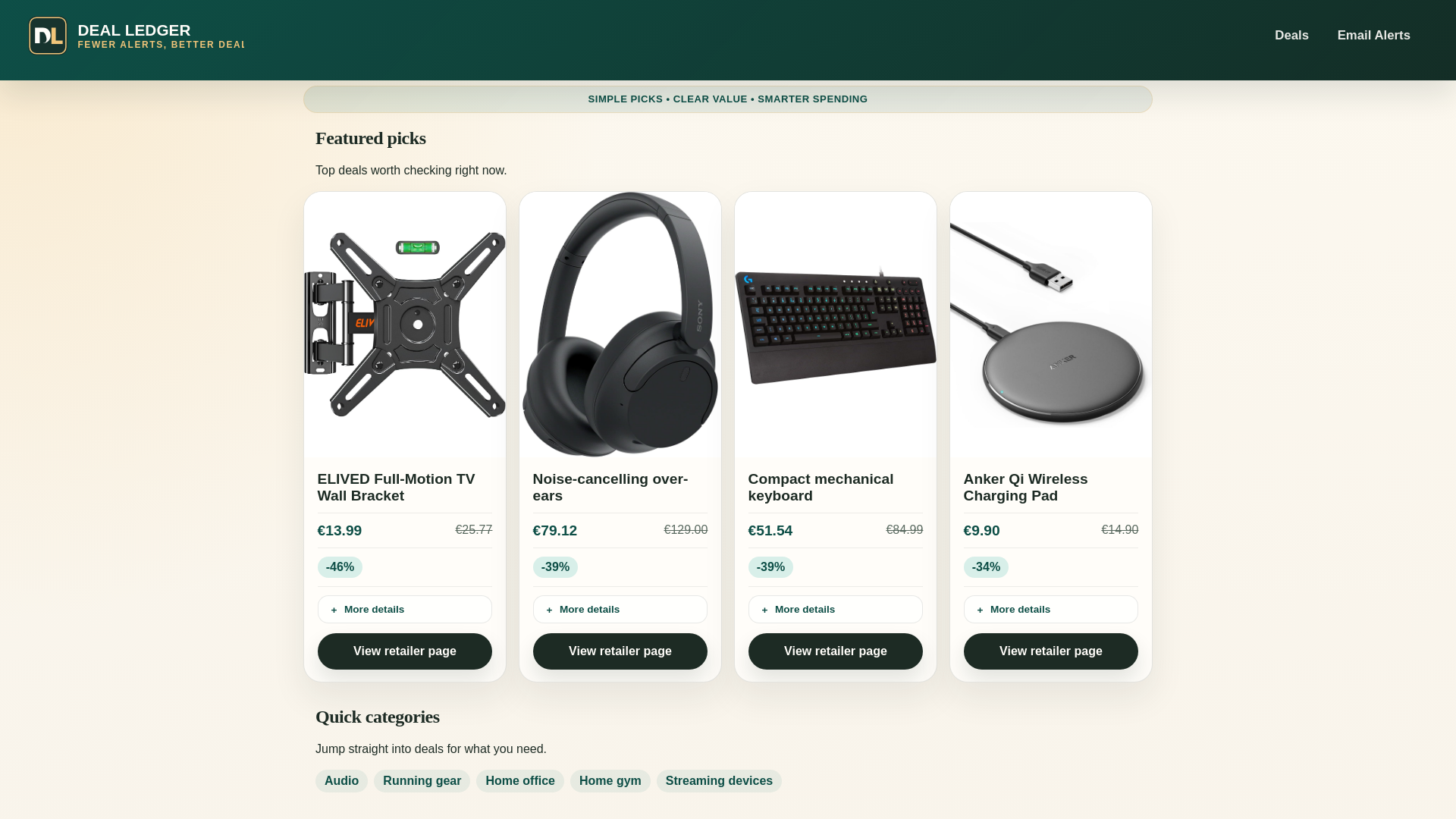 website screenshot of https://dealledger.eu/