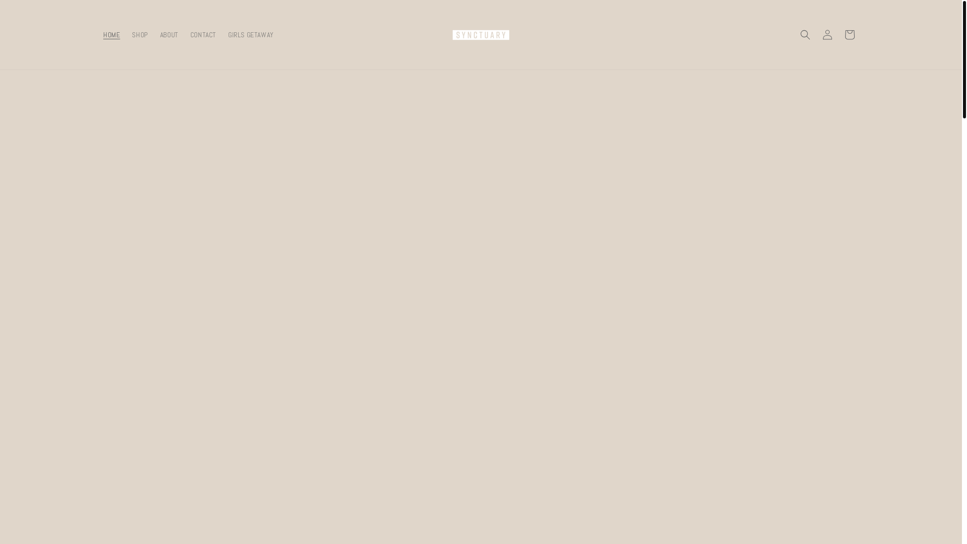 website screenshot of https://shopsynctuary.com/