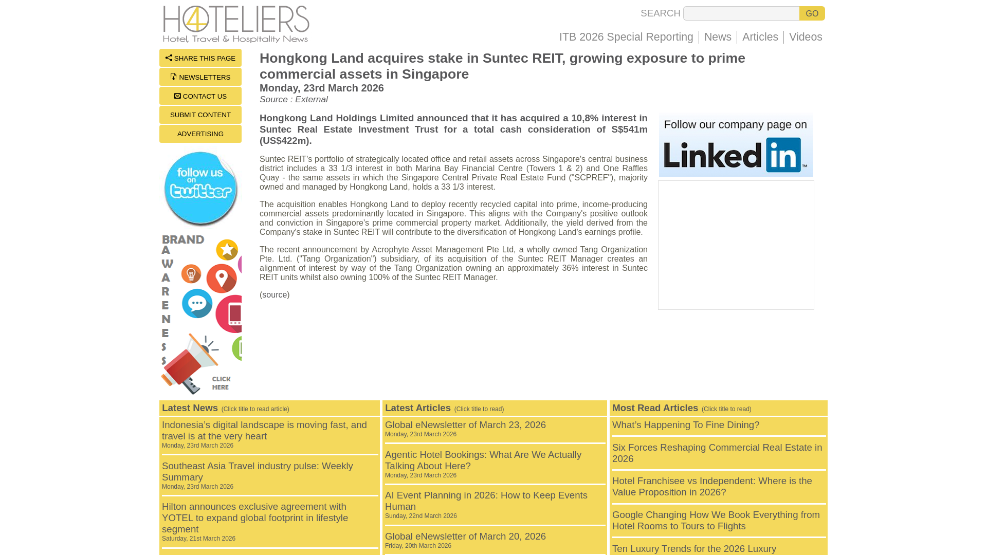 website screenshot of https://www.4hoteliers.com/news/story/26172