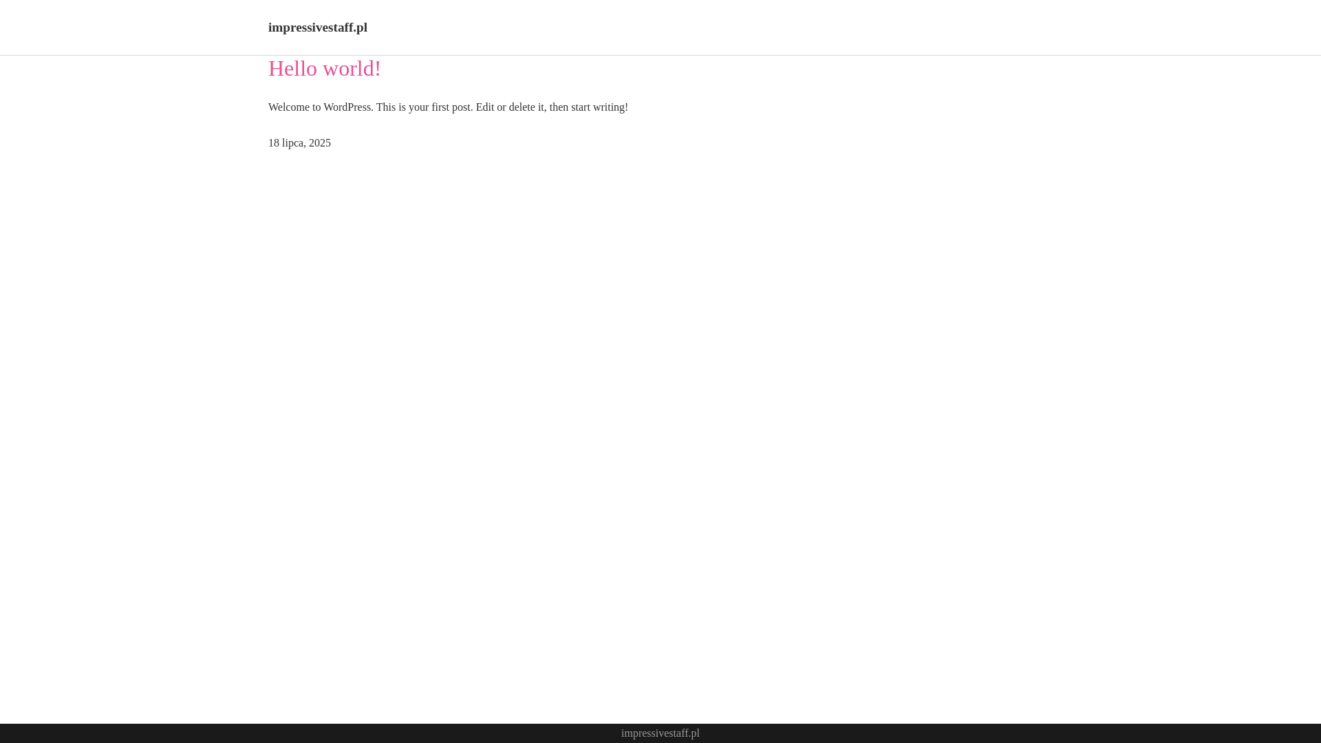 website screenshot of https://impressivestaff.pl/