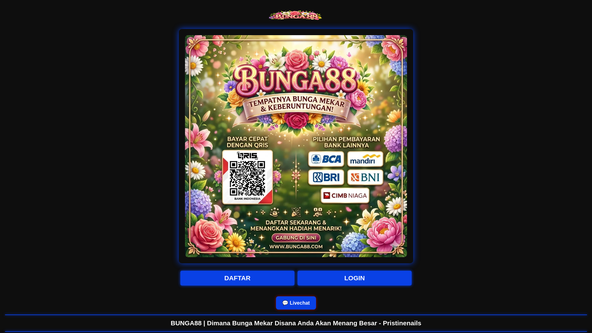website screenshot of https://pristinenails.pages.dev/