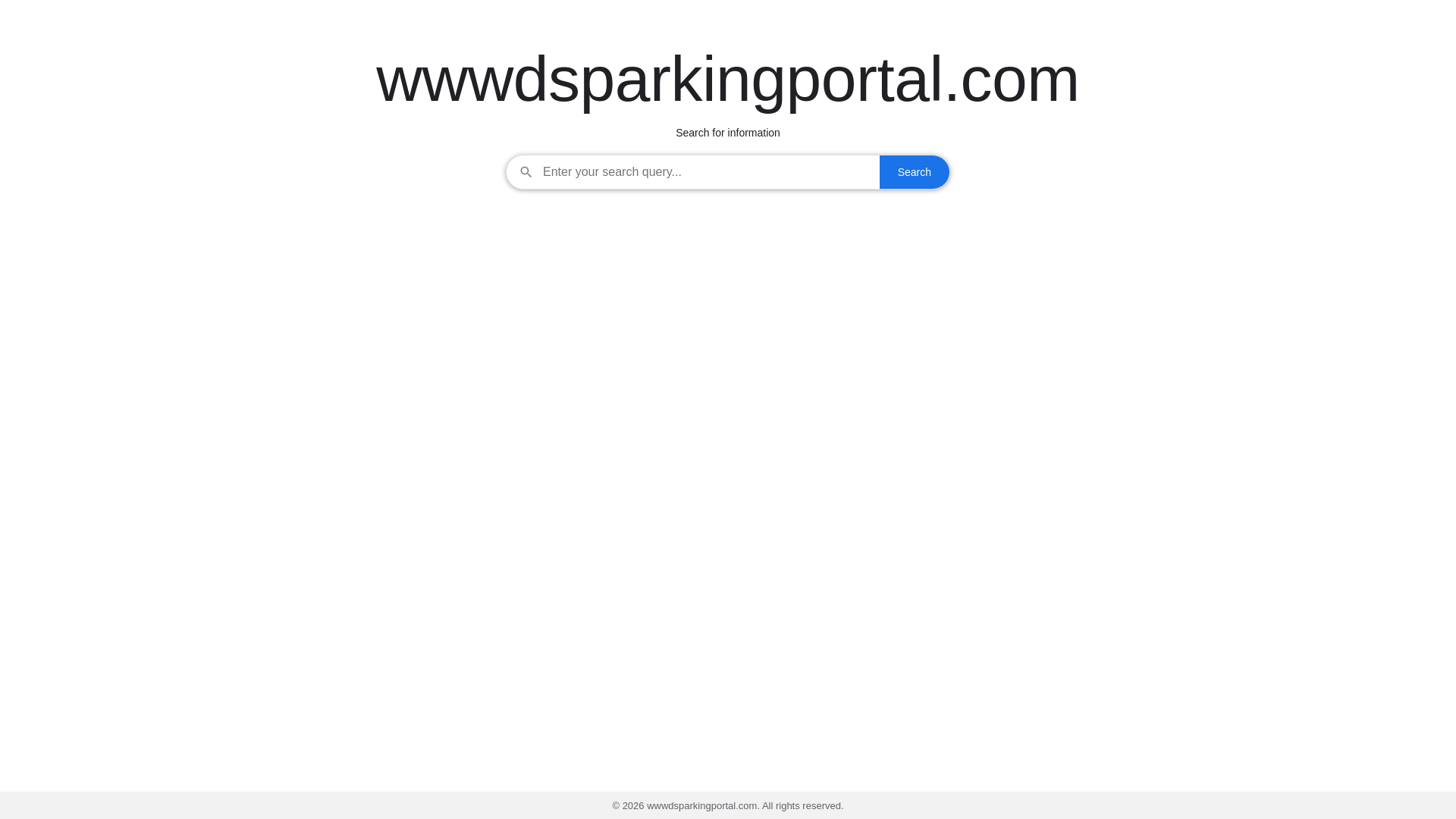 website screenshot of https://wwwdsparkingportal.com/
