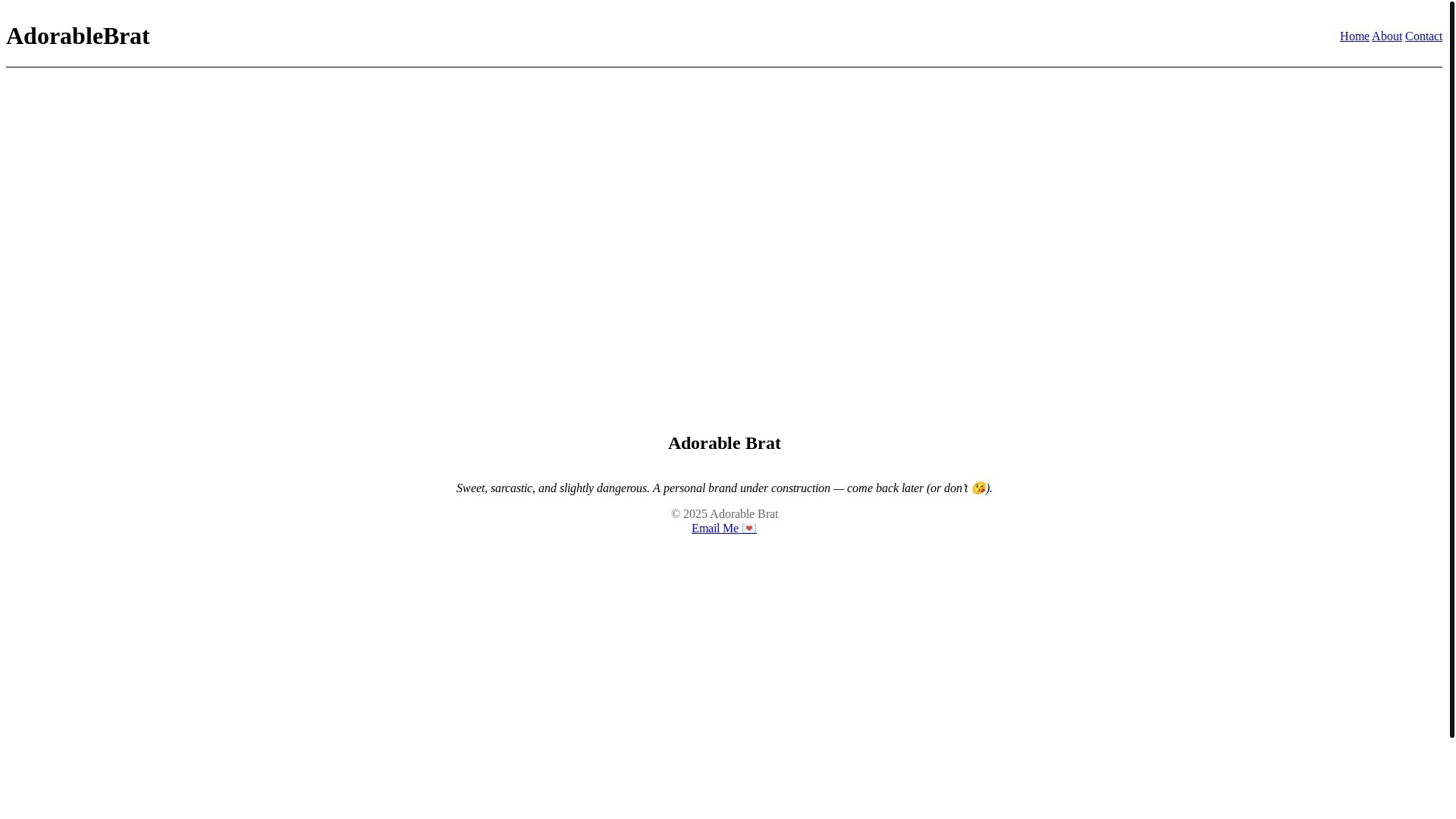 website screenshot of https://adorablebrat-site.pages.dev/