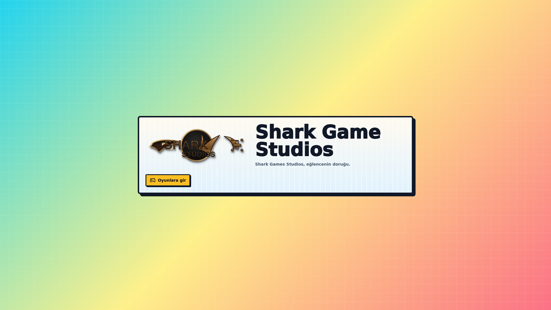 website screenshot of https://shark-games-studios.com/