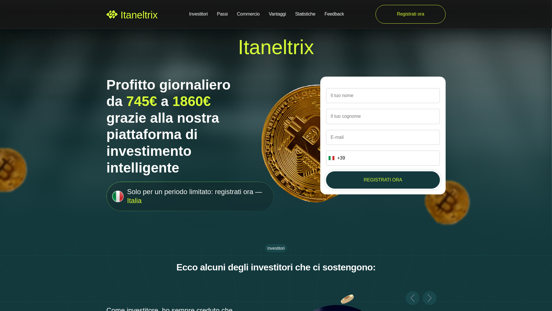 website screenshot of https://itaneltrix-official.com/