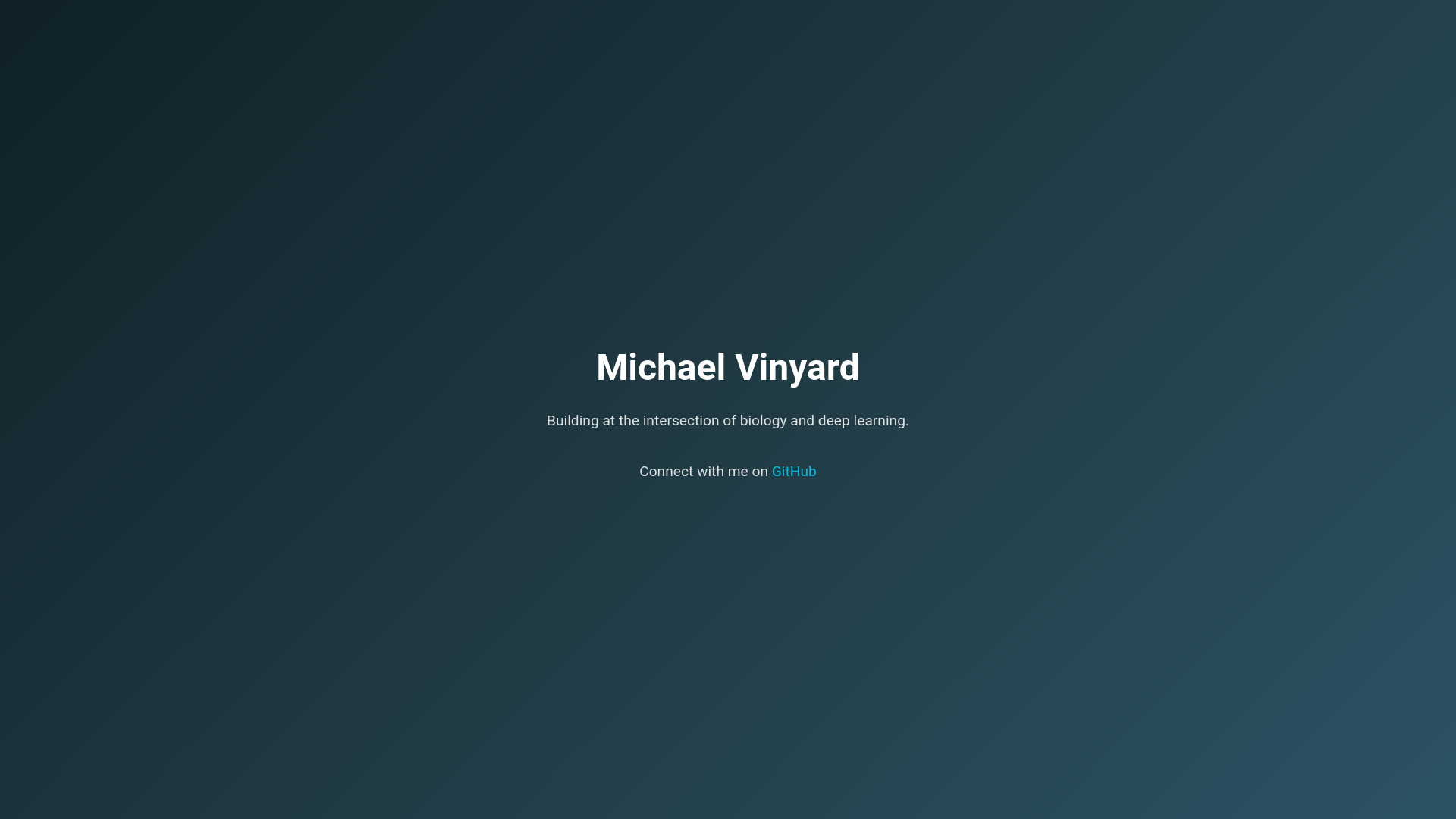 website screenshot of https://michaelvinyard-com.pages.dev/