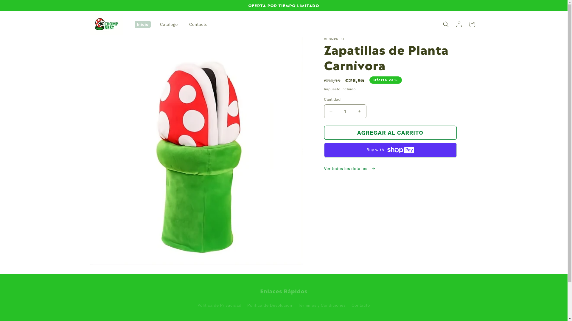 website screenshot of https://chompnest.shop/