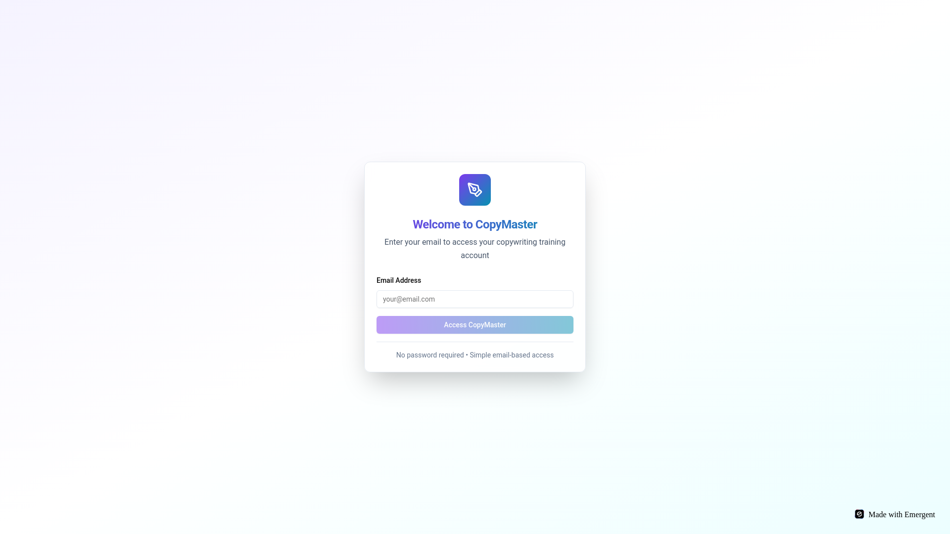website screenshot of https://copymaster.app/