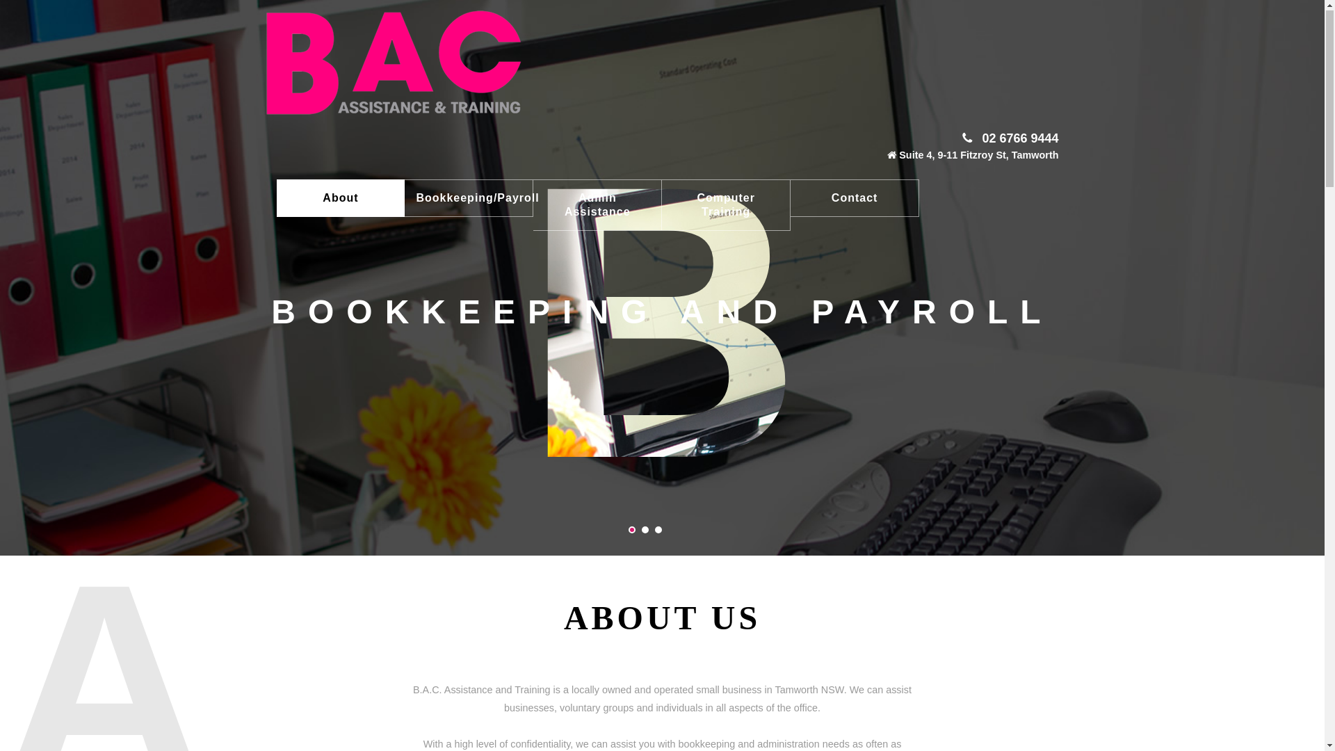 website screenshot of https://bacassist.online/