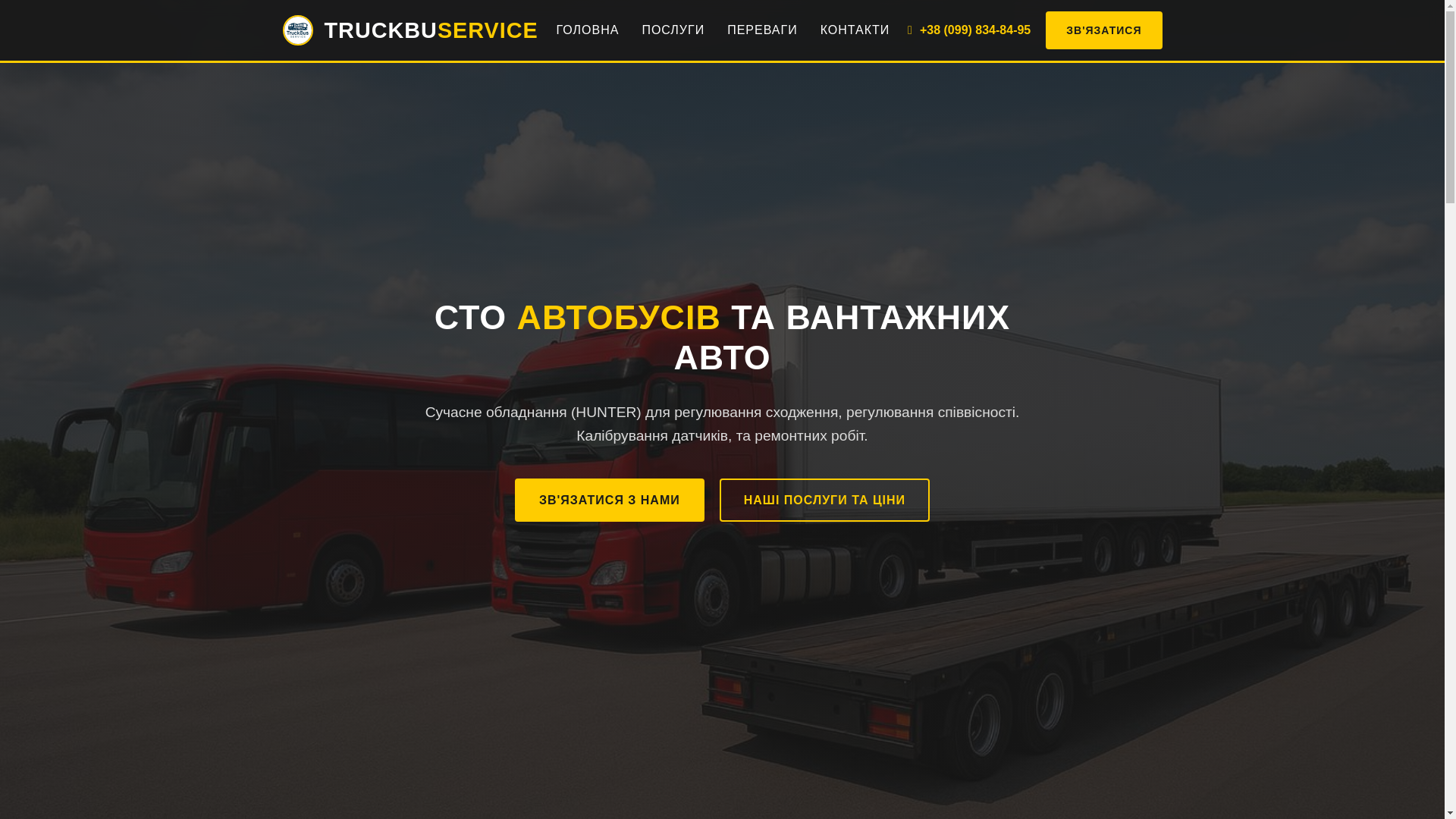 website screenshot of https://truckbuservice.com.ua/