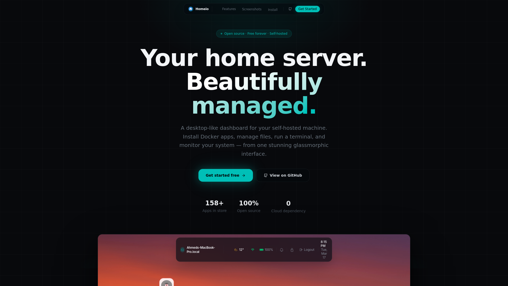 website screenshot of https://homeio-website.pages.dev/