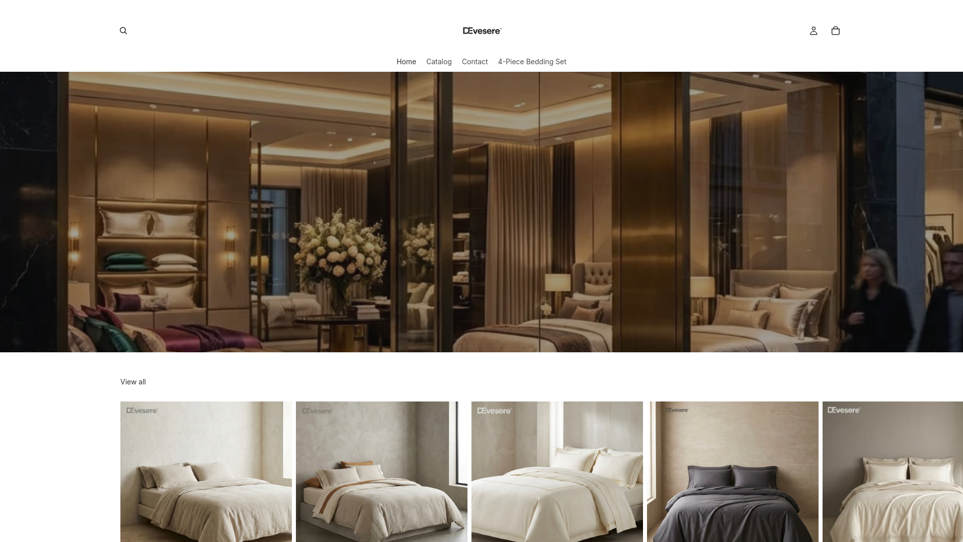 website screenshot of https://devesere.com/