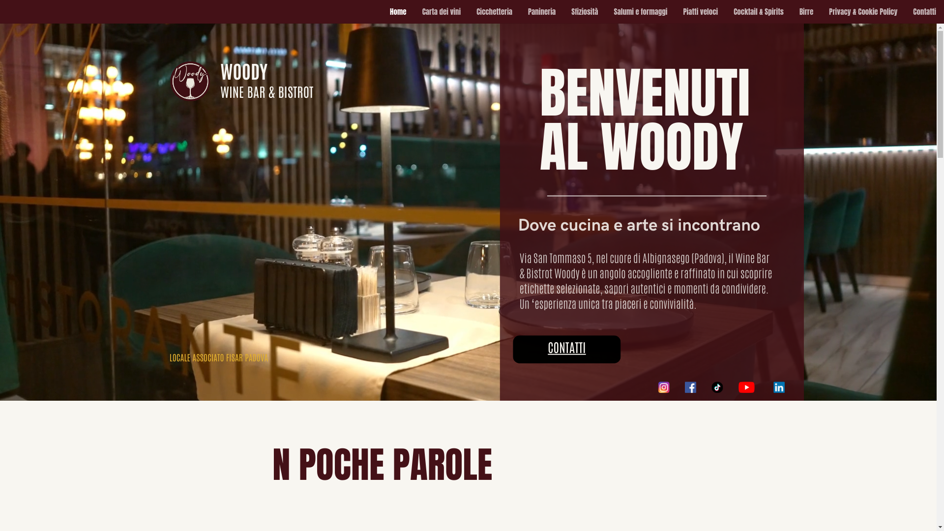 website screenshot of https://woodybistrot.com/