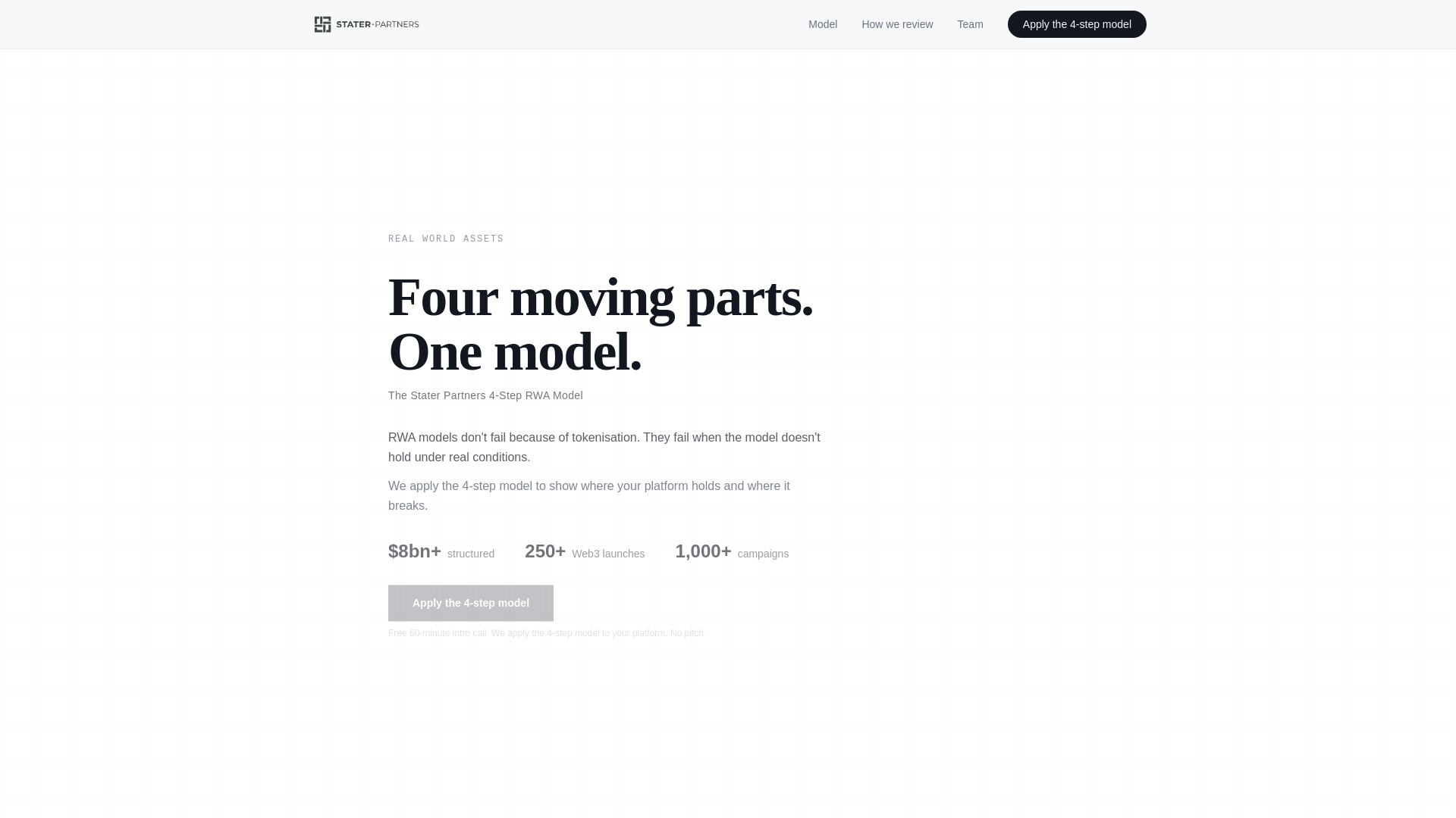 website screenshot of https://staterpartners.com