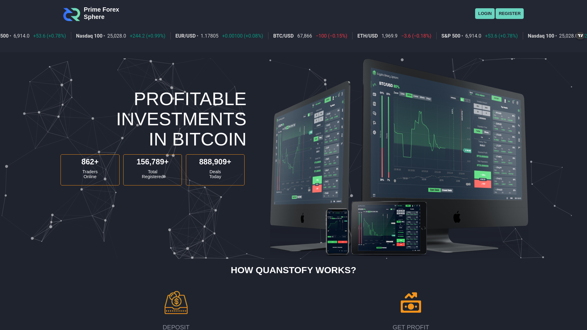 website screenshot of https://quanstofy.org/