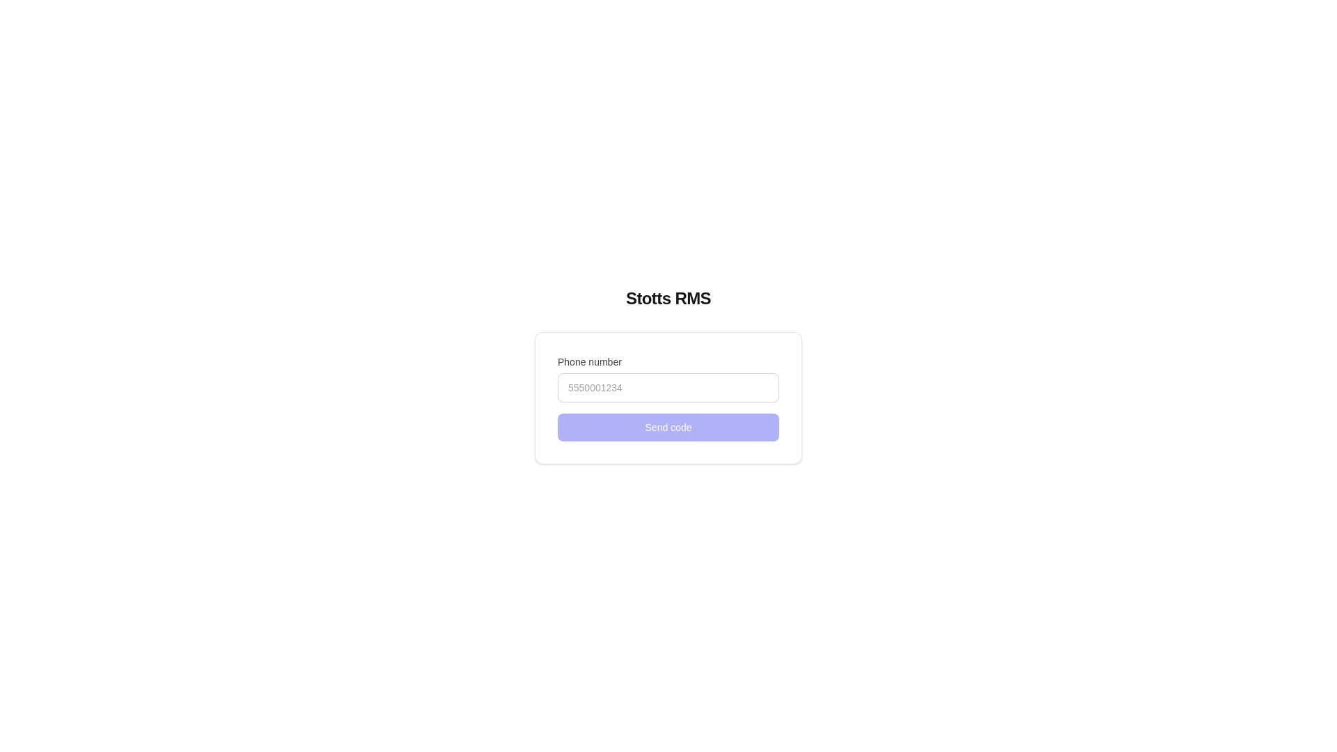 website screenshot of https://stottsrms.com/