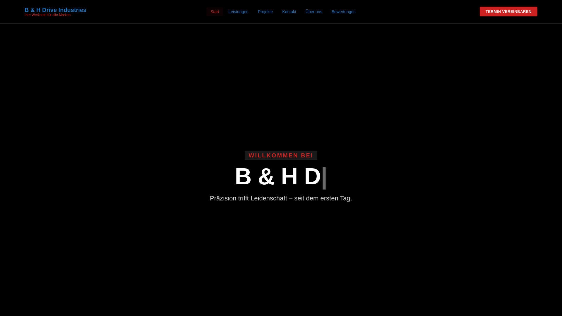 website screenshot of https://bhdriveindustries.de