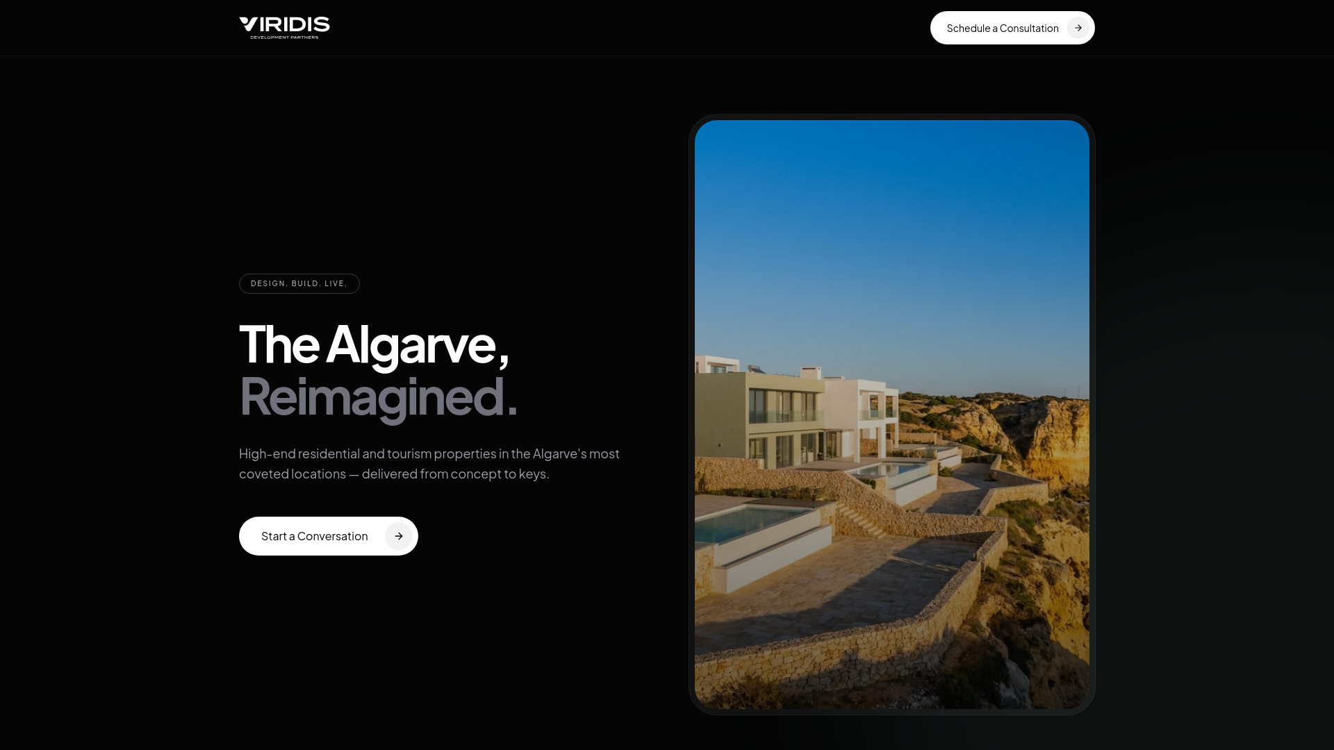 website screenshot of https://viridis-development-partners.pages.dev/